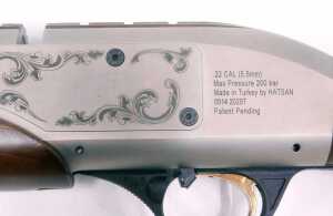 A Hatsan Galatian .22 calibre CO2 air rifle, with two magazines, and a canvas buffalo river gun... - 3
