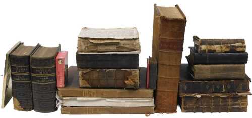 Various books, 19thC and others, religious books, etc., The Pictorial Bible, volumes 1 and 2,...