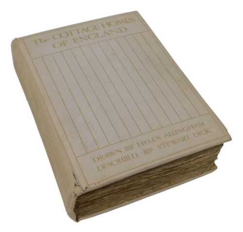 Allingham (Helen) The Cottage Homes of England, book with hand cut pages and illustrations,...