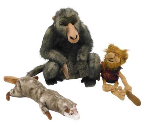 Various soft toys, a Hamleys baboon partially labelled, 49cm high, Troll, etc. (a quantity)