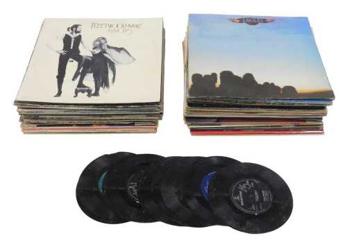 Various records, modern and popular music, 33rpm, etc., to include David Bowie Hunky Dory, Ziggy...