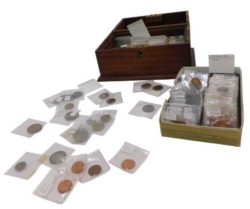 Various coins, GB used, low denomination, a large quantity of pennies, decimal coins, twenty...