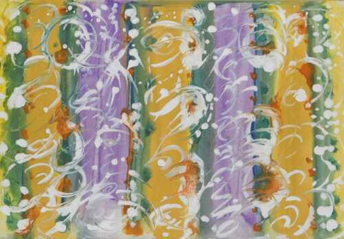Kathleen Burgess-Hutson (1908-2006). Abstract, mixed media, unsigned, 22cm x 29cm.