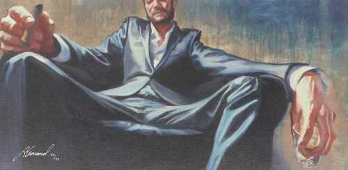 Gabe Leonard (20thC). A Boss, artist signed limited edition print, number 101/175, partial...