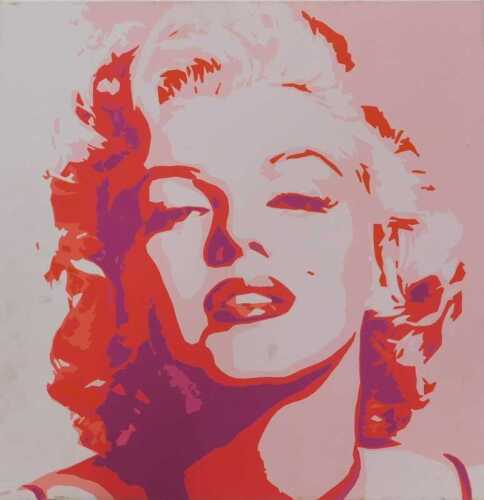 20thC School. Marilyn Monroe screenprint, unsigned, 49cm x 49cm.