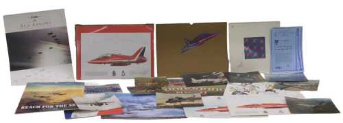Various RAF related calendars, artwork and other related items, a 40 Years of Excellence Red...