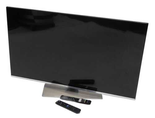A Mitchell and Brown 43" television, model JB-43QLED1811, with HDMI, FreeView and DTSX, in black...
