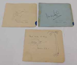 Various autographs, Vivien Leigh, and Laurence Olivier, given to the current vendor when she saw... - 2