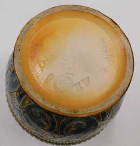 A Royal Doulton stoneware ewer, with raised rosette neck, tapering circular body with further... - 2