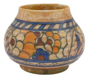 A Crown Ducal Charlotte Rhead pottery Byzantine pattern vase, of squat circular bellied form,...