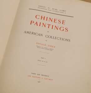 Sir&eacute;n (Osvald). Chinese Paintings in American Collections, portfolios, part I-V, each with forty... - 14