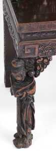 A pair Kang (? JBI please confirm) dynasty late 19thC Chinese carved hardwood Armchairs, with a... - 4