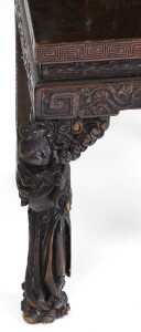 A pair Kang (? JBI please confirm) dynasty late 19thC Chinese carved hardwood Armchairs, with a... - 11