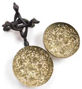 An early 20thC Indian brass charger, engraved centrally with a maharajah and maharani, within a... - 13