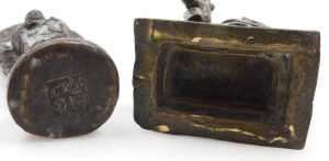 Five Indian bronze figures, including Lord Vishnu, Ganesh, Durga, and Buddha. - 7