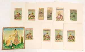 Indian School (20thC). A man and lady undertaking handwashing, watercolour, 27cm x 17cm,...