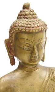 A Thai bronze figure of Buddha, modelled holding a pot and seated in the lotus position, on a... - 7