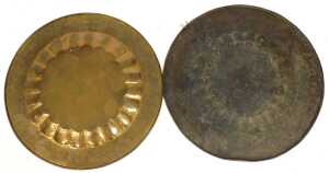 An early 20thC Indian brass and niello tray top, decorated centrally with reserves of figures... - 4