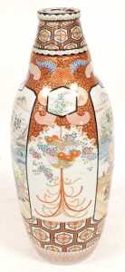 A Japanese Meiji period Imari vase, probably decorated by Hichozan Shimpo, of ovoid form,... - 2