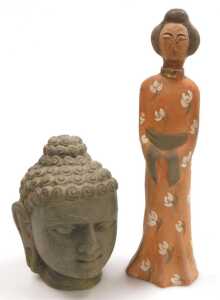 A group of Eastern pottery and collectables, including a Chinese cloisonne Tang style horse,... - 9