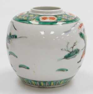 A Chinese Qing Dynasty late 19thC porcelain blue and white ginger jar, decorated with prunus... - 12