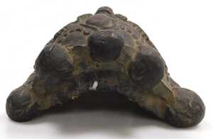 A Nepalese or Tibetan carved Mahakala mask, 32cm high, 24cm wide. - 4