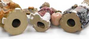 A group of 20thC Chinese Shiwan mudman figures, including deities, fishermen, and a woman... - 4