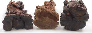 A group of 19thC and later Chinese hardwood figures, including Guanyin, Guan Yu, Shou Lao, and... - 4