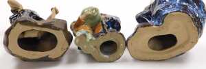 A group of 20thC Chinese Shiwan mudman figures, including fishermen, a deity with a child,... - 17