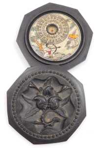Three Oriental hardwood boxes and covers, moulded as fruit with mother-of-pearl inlay, two... - 11