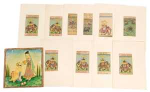 Indian School (20thC). A man and lady undertaking handwashing, watercolour, 27cm x 17cm,...