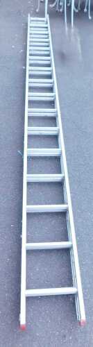 A Stephens and Carter Climber extending ladder, extending to 8.4m.