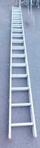 A Stephens and Carter Climber extending ladder, extending to 8.4m.