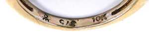 A diamond three row ring, set with eighteen brilliant cut diamonds in a high claw arched design,... - 3