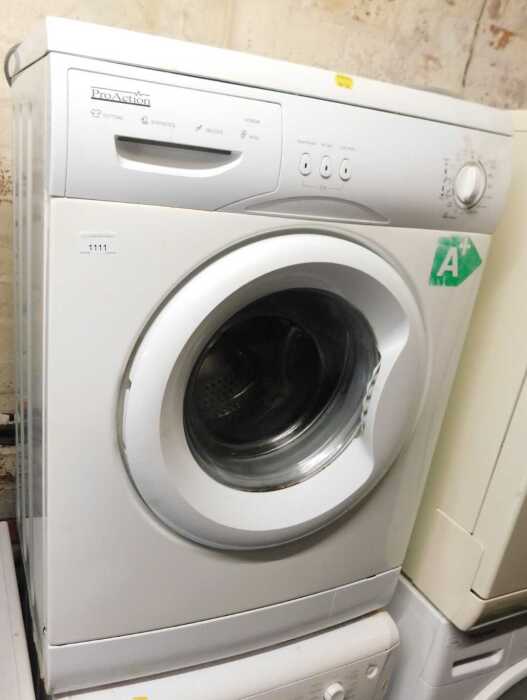 A Pro Action washing machine.