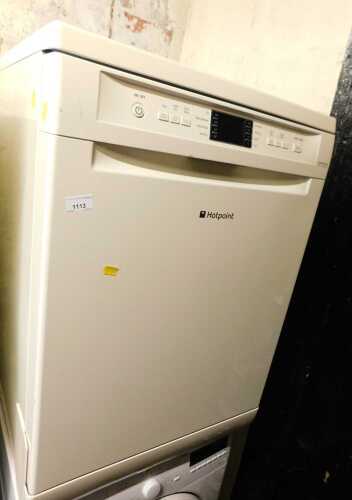 A Hotpoint dishwasher.