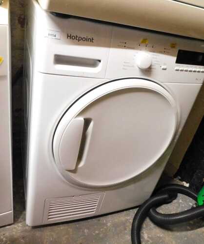 A Hotpoint 8kg tumble dryer.