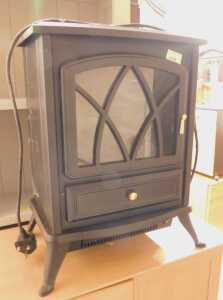 A Coopers electric stove fire, 49cm high.