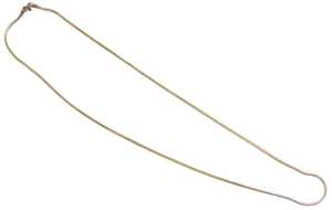 A 9ct gold snake link bracelet, on a bolt ring clasp, 15.4g, 66.5cm long.
