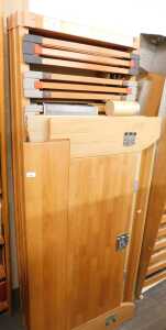Two Hulsta sleigh beds.