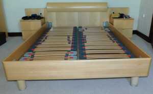 Two Hulsta sleigh beds. - 2