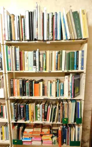 Books, predominantly non fiction, relating to gardening, agriculture, cookery, various Ordnance...