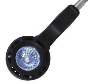 An Ask Serious Readers floor-standing reading light, in black, 162cm high. - 2