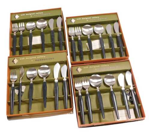 A set of vintage mid century Sanderson cutlery, designed by C. Melville Cass, selected for The...