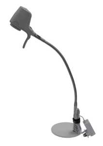 An Ask Serious Readers reading light, in white, 76cm high. WARNING! This lot contains untested...