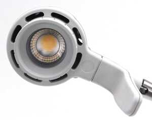 An Ask Serious Readers reading light, in white, 76cm high. WARNING! This lot contains untested... - 2