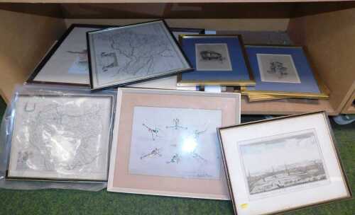 Pictures and prints, comprising after Margery Bates, The Old Curiosity Shop London, print, and...