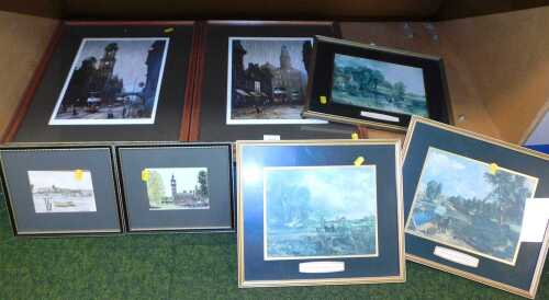Pictures and prints, to include Arthur Delaney, street scene, signed limited edition print...