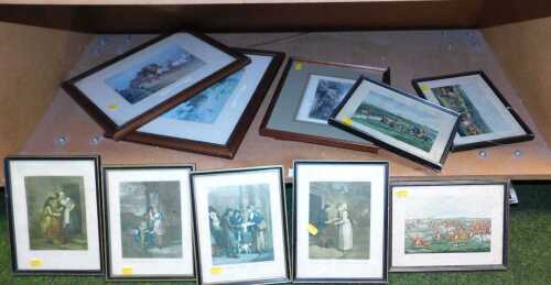 Prints, to include after H. Alken, Tally-Ho! & Away, and three others, after G. Vendramini,...
