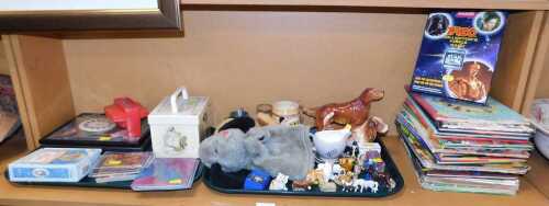 Children's pictures, books and decorative items, including Potter (Beatrix), The World of Peter...